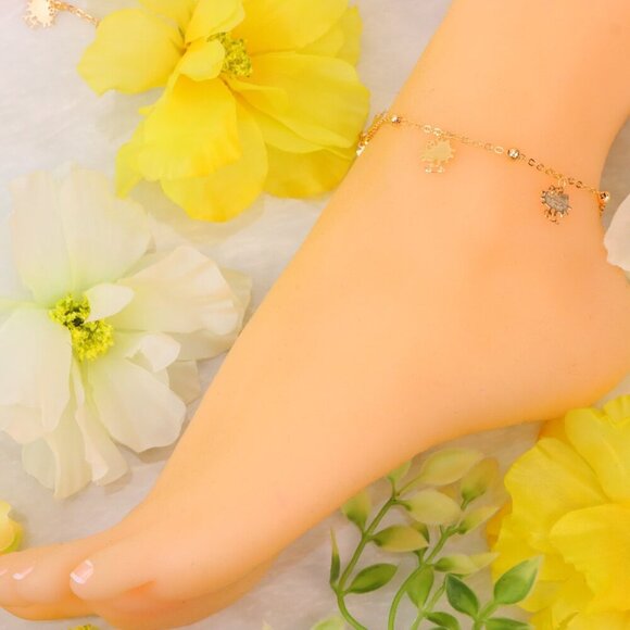 Minimalist Anklet, Sleek & Modern Design, Women’s Fashion, YC110167-A - Picture 8 of 9